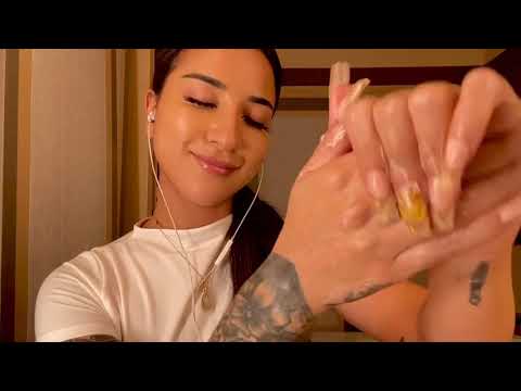 ASMR Tapping & Lotion Sounds