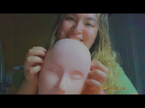 ASMR| Pure tapping on mannequin head, some whispering 😴| Requested 🦋