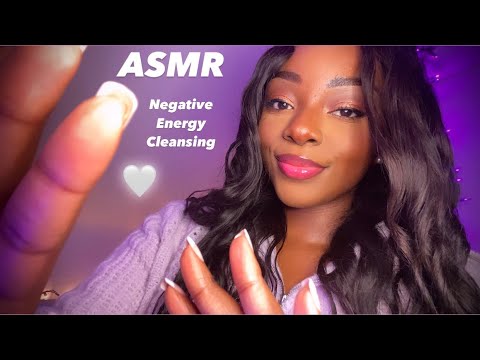 ASMR | Negative Energy Cleansing 🤍✨ (Clicky whispers, Kisses, Hand Movements)
