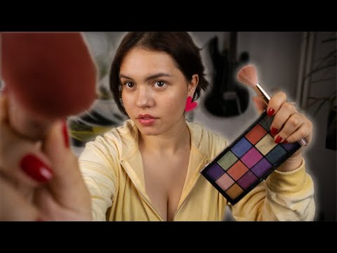 ASMR - Doing Your Makeup (roleplay)