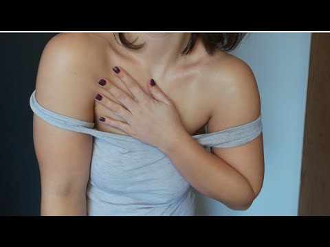 Asmr - APPLYING OIL on my body - skin and oil sounds