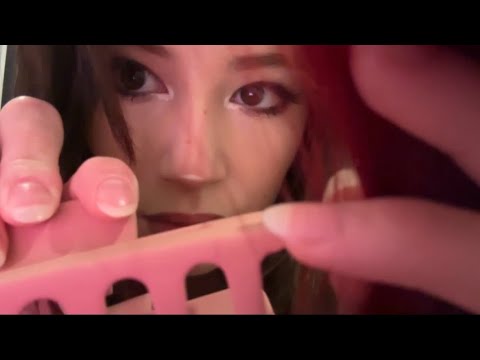 clipping your hair back (asmr)