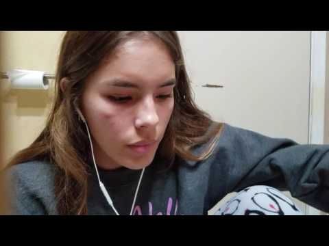 ASMR: Microphone on headphones {gum chewing, mouth sounds, biology studying, whispering}