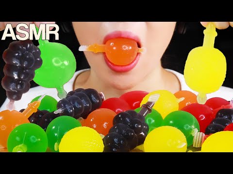 ASMR Tiktok Fruit Jelly Challenge (Dely-Gely) Eating Sounds Mukbang