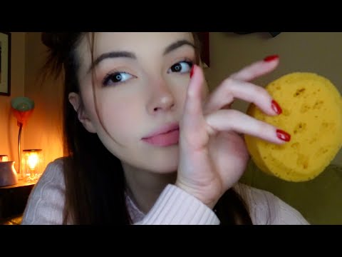 ASMR All the Soft Triggers | Sponges, fabrics, whispers, chatting
