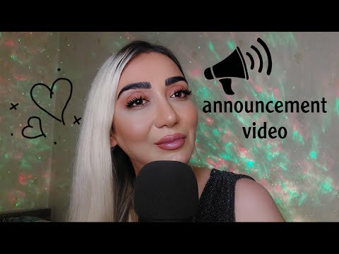 Asmr 💫 Announcement video