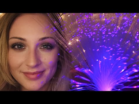 Fibre-optic lamp ASMR tingles and discussing anxiety attacks 🧡💚💜
