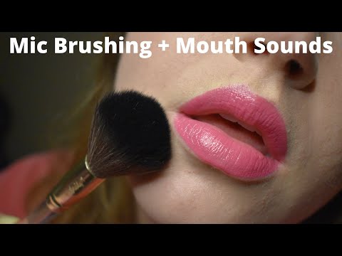 ASMR || Up-Close Mic Brushing + Mouth Sounds - 7k Celebration!