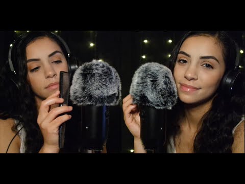 ASMR | Inaudible Whispers in Each Ear | Fluffy Mic Soundzzz...