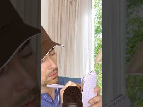 ASMR Pen Writing Quickly On A Notepad #short
