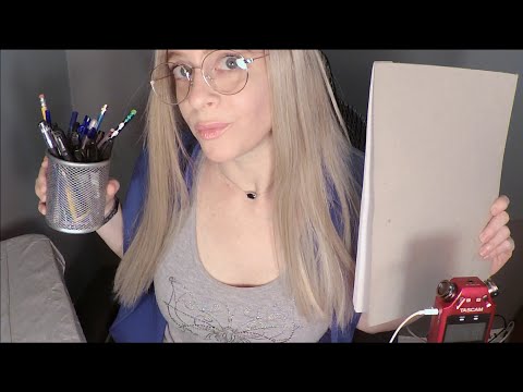 ASMR Dating Service Role Play | Personal Questions | Gum Chewing | Writing Sounds