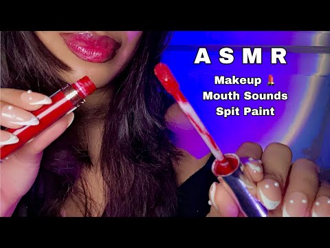 ASMR~ Bestie Does Your Makeup 💄Mouth Sounds & Sensitive Whispers (Custom Vid)