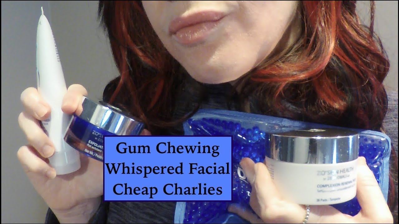 ASMR Gum Chewing, Rude Spa Facial. Whispered, Personal Attention