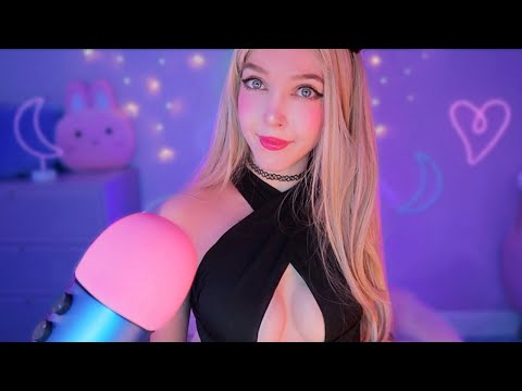 ASMR Closeup Whispers + Face Touching + Mouth Sounds for Sleep