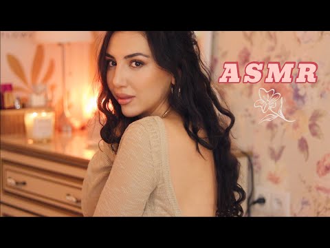ASMR Close Soft Whispers 🦋 Get ready with me & chill [ ear to ear whispering ] [ doing my makeup ]