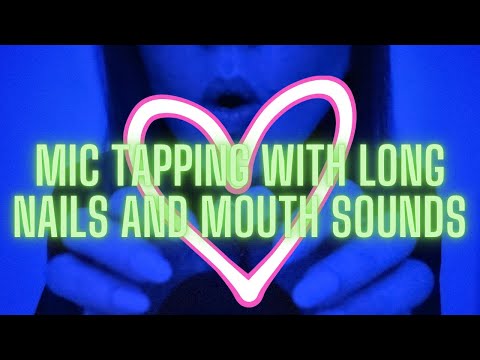 ASMR Mic Tapping Without the Mic Cover (Slow, Normal, Fast) Layered With Mouth Sounds