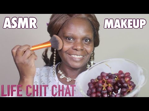 Finally Lifted From The Burden Of Hurt ASMR MAKEUP Grapes Eating Sounds