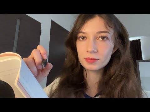 ASMR measuring you for a sculpture (lots of writing sounds)