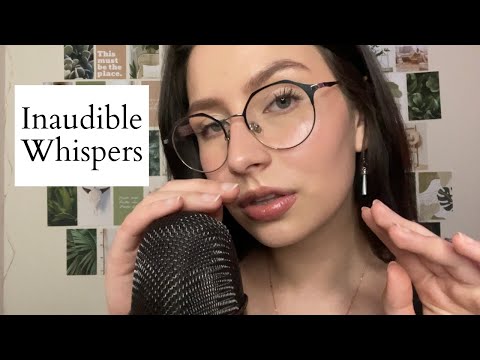 ASMR | Inaudible Whispering (Mouth Sounds & Clicky Whispers)
