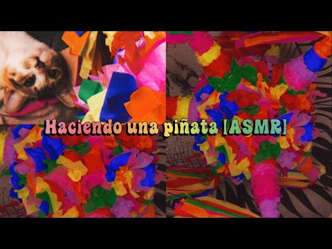 Haciendo una piñata con Jiarú ASMR | Sonidos relajantes con papel | Andrea ASMR 🦋