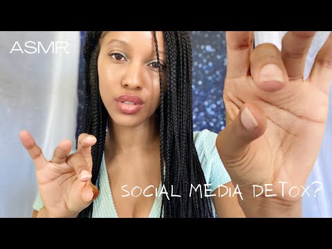 ASMR POSITIVE AFFIRMATIONS ❣️ Hand Movements 🖐 How To Social Media Detox