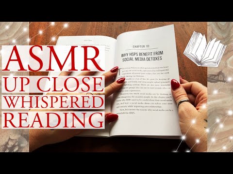 📖📖❤️ ASMR Reading Chapter 10 of The Highly Sensitive Person by Judy Dyer (Up Close Whisper) ❤️📖📖