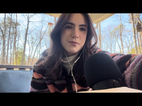 ASMR | Outside Hangout Pt. 4 (Hand Sounds, Tapping,  Nature Sounds, Whispers)