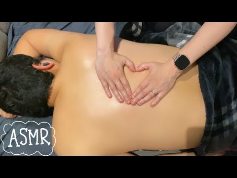 ASMR⚡️Relaxing back massage to relieve stress! (LOFI)
