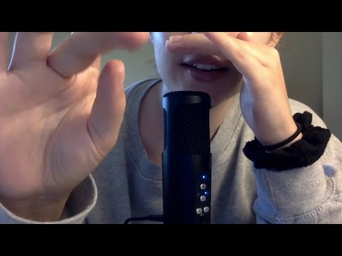 ASMR Inaudible/Unintelligible Whispering With Mic Cupping and Hand Movements