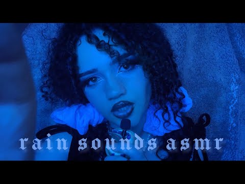 (ASMR)20 minutes of resting on a cloud ☁️ (rain,energy Plucking,hand movements,wet mouth sounds)