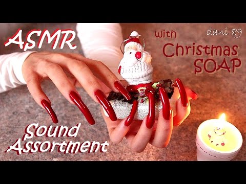 🌟 Super ASMR 🎧 with Christmas SOAP & candle! 🎅 (sound assortment!) ⛄ ✶ 💤