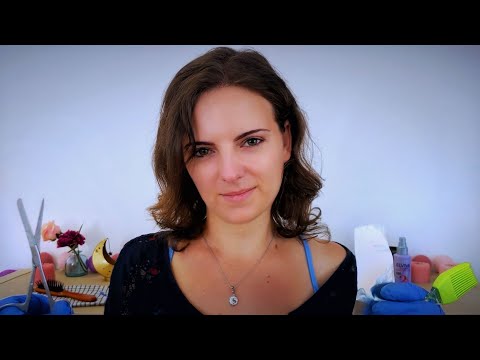 ASMR | Relaxing Haircut, Wash, and Colour with Foils ✂️