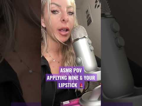 ASMR Personal Attention Applying Mine & Your Lipstick 💄 #asmr #asmrvideo