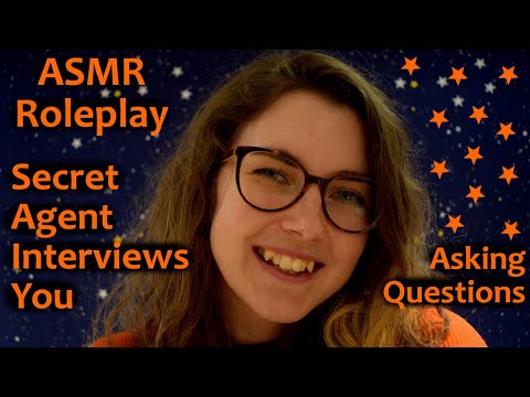 ASMR Roleplay: Special Agent Interviews You For Top Secret Mission[Questions, Writing, Mouth Sounds]