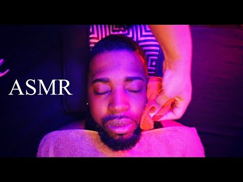 ASMR | Deep Relaxing Face Massage + Beard/Scalp Massage 😴🌙