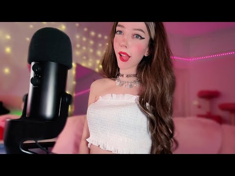 Girlfriend Draws On Your Face 💖 ASMR Mouth Sounds For Sleep