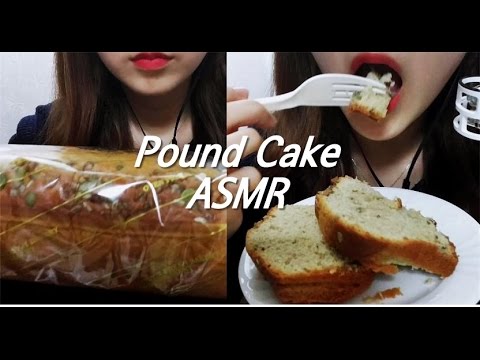 ASMR 촉촉한 파운드케이크 이팅사운드 노토킹 빵 먹방 ♥ Nuts pound cake Madeira cake Eating sounds mukbang