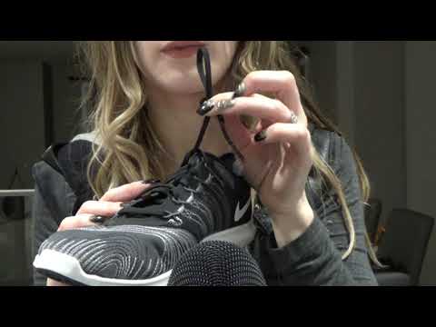 ASMR over-explaining how to tie your shoes