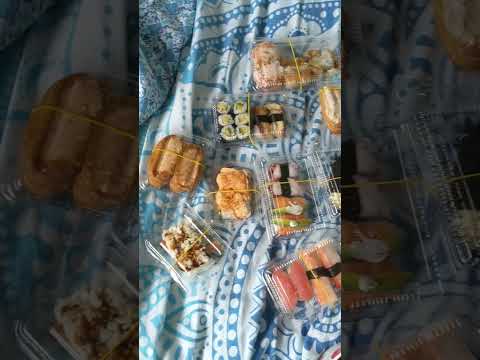 My own personal heaven🤤 Favourite💕 Food🍣In Bed During The Rain🌧️