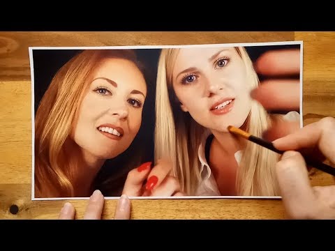 Brushing Gentle Whispering & Whispers Red ASMR (Role Play)