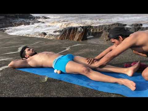 Most Dangerous Body Massage Therapy Beach | asmr yogi💈