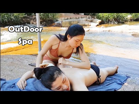 [ASIAN RELAX MASSAGE] Healing in nature, two beautiful Girls , perfect harmony (Part 1 /3)