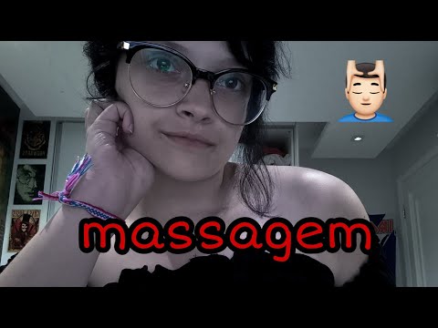 asmr: fazendo massagem em você + sons de teclado e sons de boca