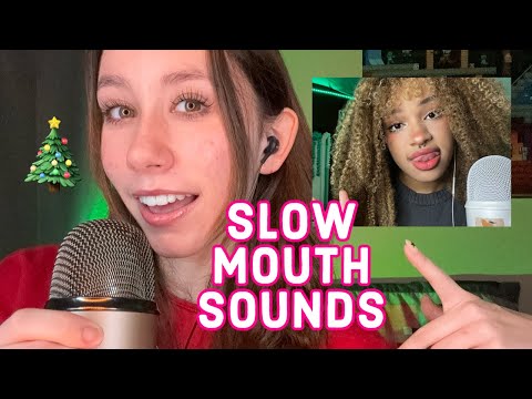 ASMR | slow mouth sounds and hand movements with @edensgardenasmr for christmas 🎄