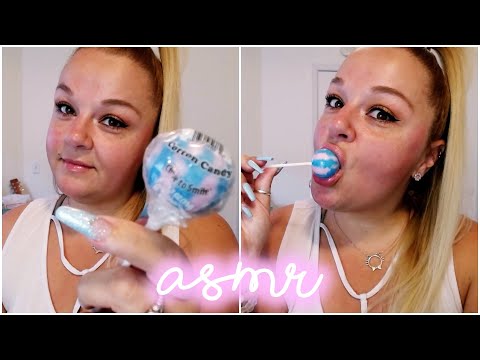 ASMR | Cotton Candy Lollipop | WET Mouth Sounds | Crunching | INTENSE Eating Sounds