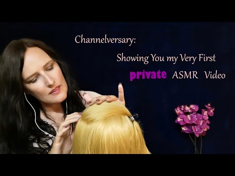 ASMR Showing You My Very First Video for My 2nd Channelversary 🎉💖: Scalp Check & Treatment
