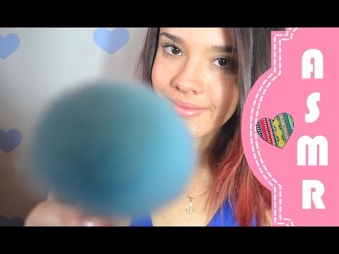 ASMR| Layers: Mouth sounds, brush the screen and whisper | Portuguese | #JheniEveryNight