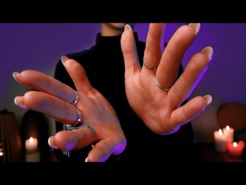 ASMR Extremely Relaxing Slow Hand Movements for Sleep | Up Close Face Touch | Visual Triggers