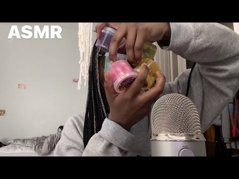 ASMR slime on the mic, hair triggers + MORE (mini trigger assortment!)