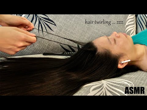 ASMR Gentle HAIR TWIRLING, Combing + Hair Play Will Melt ALL Your Stress Away!! *Super Relaxing* 😴